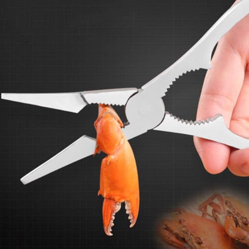 Clickswift® Crab Leg Crackers Lobster Crackers Stainless Steel Shellfish Crab Claw Cracker Seafood Tools Nut Crackers for Eating 1 Pcs - Image 4
