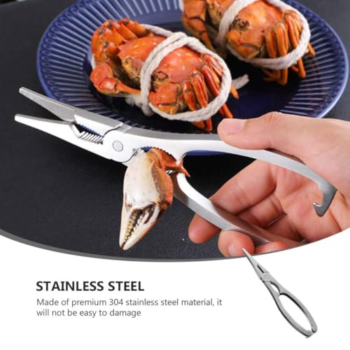 Clickswift® Crab Leg Crackers Lobster Crackers Stainless Steel Shellfish Crab Claw Cracker Seafood Tools Nut Crackers for Eating 1 Pcs - Image 5