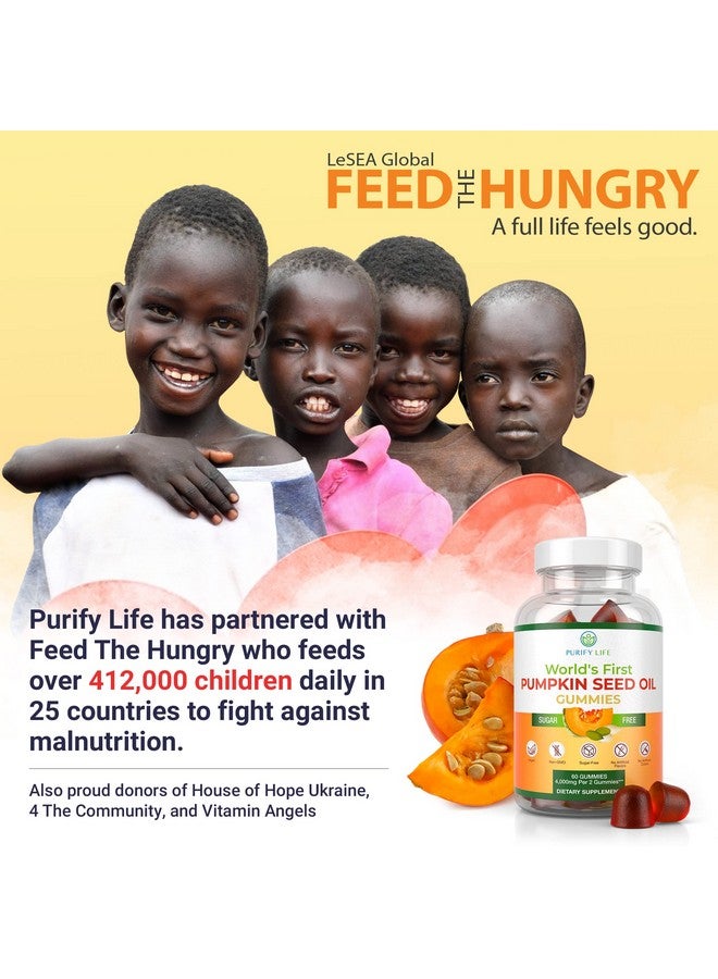 Purify Life جواهر زيت بذور اليقطين خالية من السكر (4000 ملغ/حصة) زيت بذور اليقطين لنمو الشعر بشرة شابة صحة البروستاتا دعم المناعة والجهاز البولي مصدر طبيعي للأحماض الدهنية الأساسية 60 مضغ - Image 5