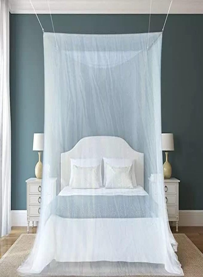 Premium Bed Mosquito Net - Full & Queen Size, Elegant White Rectangular Canopy, 360° Protection with Breathable Mesh and Easy Installation - Image 4