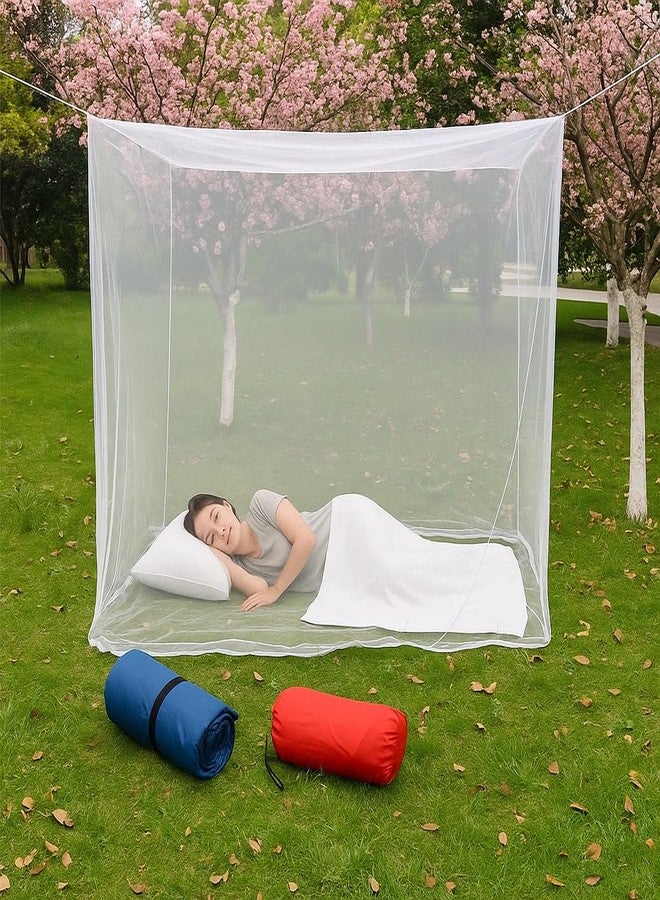 Premium Bed Mosquito Net - Full & Queen Size, Elegant White Rectangular Canopy, 360° Protection with Breathable Mesh and Easy Installation - Image 5