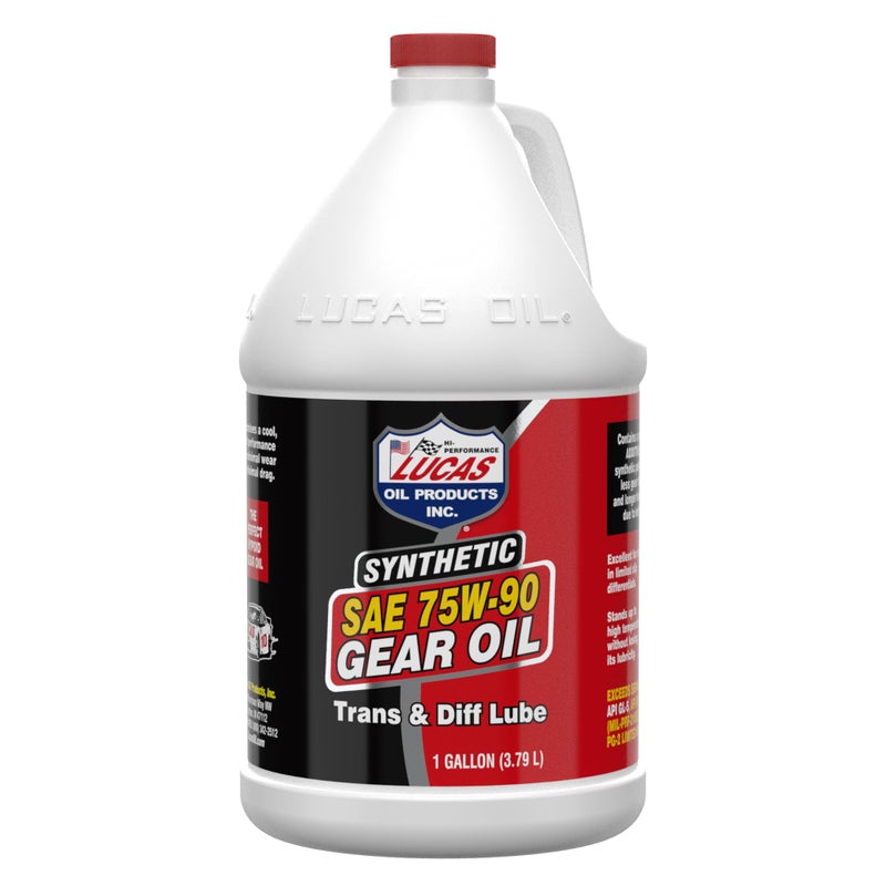 Lucas Oil 10048 Synthetic SAE 75W-90 Gear Oil - 1 Gallon - Image 1