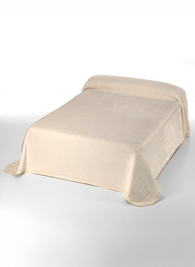 PACHA HOME Lightweight Plain Silky Blanket- Size: 220 x 235 Multi-Purpose. 