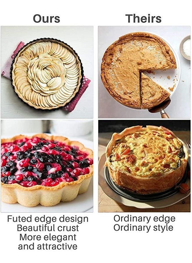 Belly - A set of tart pie trays, pancakes and pizza with a movable base - Image 1