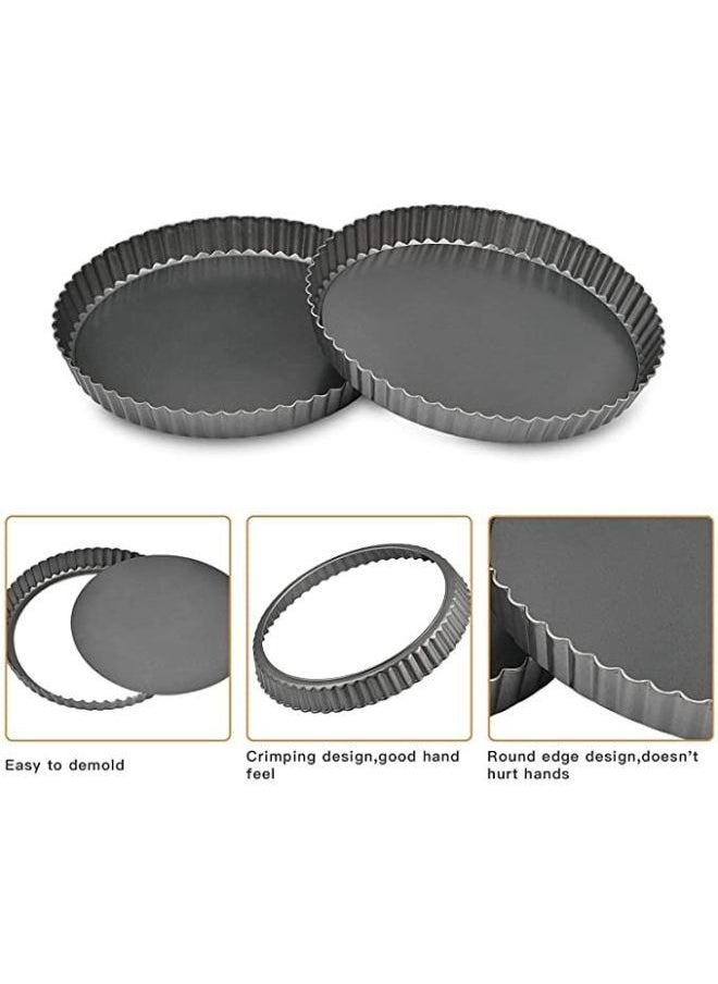 Belly - A set of tart pie trays, pancakes and pizza with a movable base - Image 1