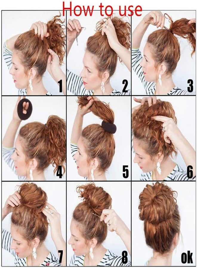AASA Hair Stylers for Women Hair Accessories Combo of 11 Pcs (3 Donut, Base 2, Base Clips, Base 3 & 1 Base Long) (M2) - Image 4