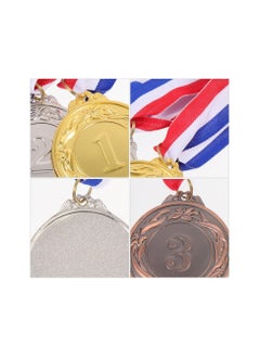 Generic Winner Award Medals for Kids - 3PCS Gold Silver Bronze Medals for Kids Sports Day Prizes - Plastic Winner Award Medals Gymnastics Competitions Party Favor  - Image 3