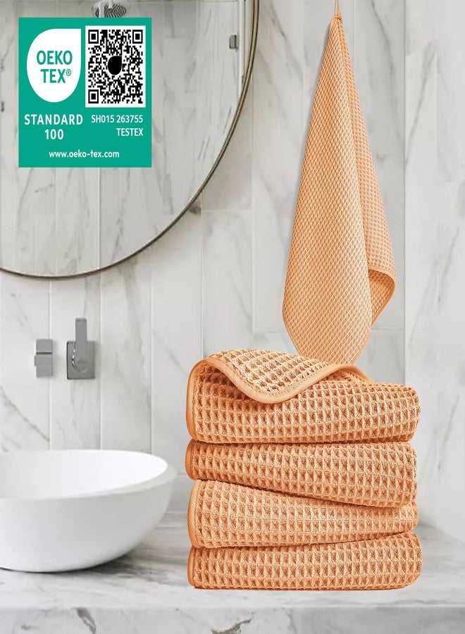 بوليت منشفة بوليت - 430 غرام/متر مربع من الألياف الدقيقة - خالية من الوبر وسريعة الجفاف - بنسيج وافل - 40 × 76 سم - عبوة من 4 قطع - Image 2