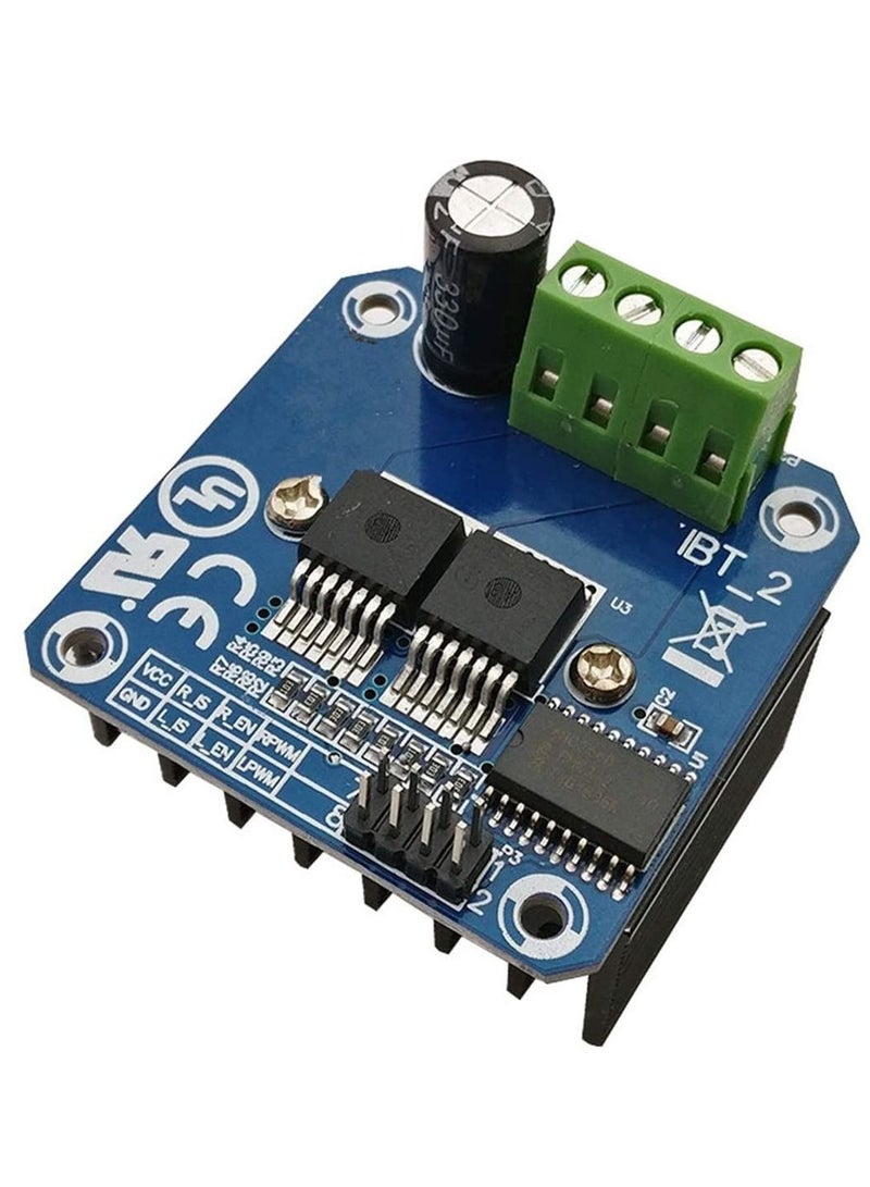 وحدة تشغيل المحرك عالية الطاقة BTS7960 43A / وحدة سائق السيارة الذكية للحد الحالي من Arduino - Image 1
