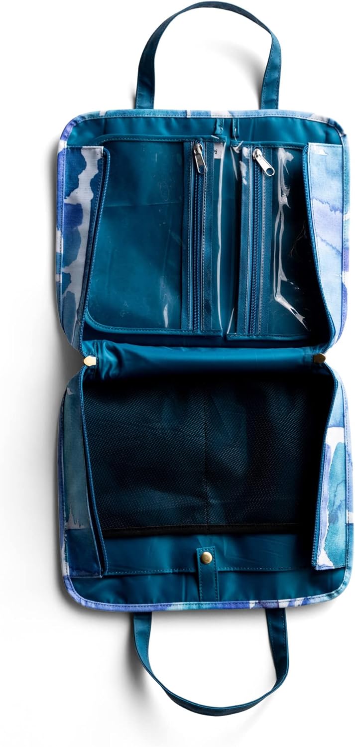 DaySpring  Oilcloth Organizational Bag Blue 12 x 10 - Image 3