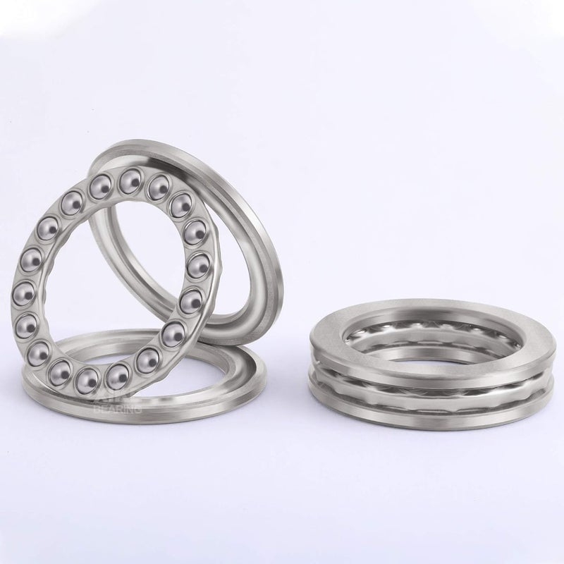 Xike 2 Pack 51106 Bearings 30x47x11mm, High Speed and Chrome Steel Thrust Ball Bearings. - Image 1