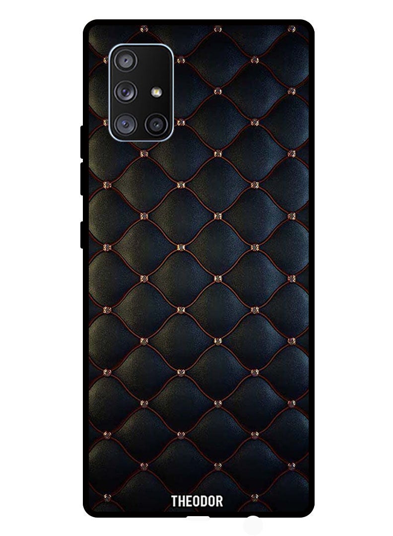 Theodor Protective Case Cover For Samsung A71 5G   Stappers On Black Cloth Pattern - Image 1