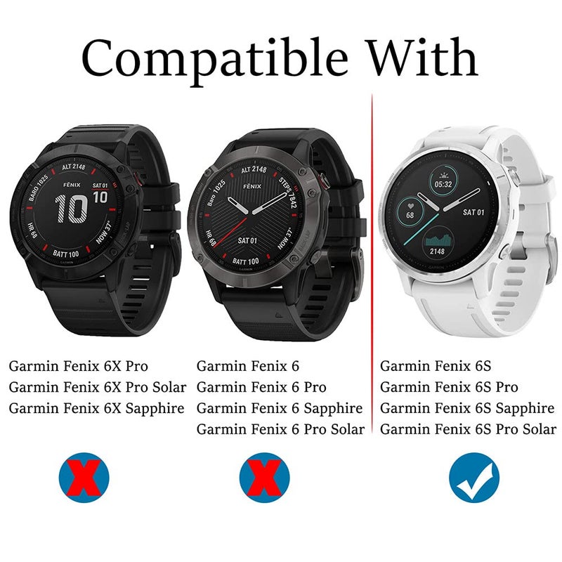 Suoman 3-Pack for Garmin Fenix 6S / 6S Pro/ 6S Sapphire / 6S Pro Solar Screen Protector Tempered Glass, 2.5D 9H Hardness Ultra-Thin Screen Protective Film [Anti-Scratch] ï»¿ - Image 2