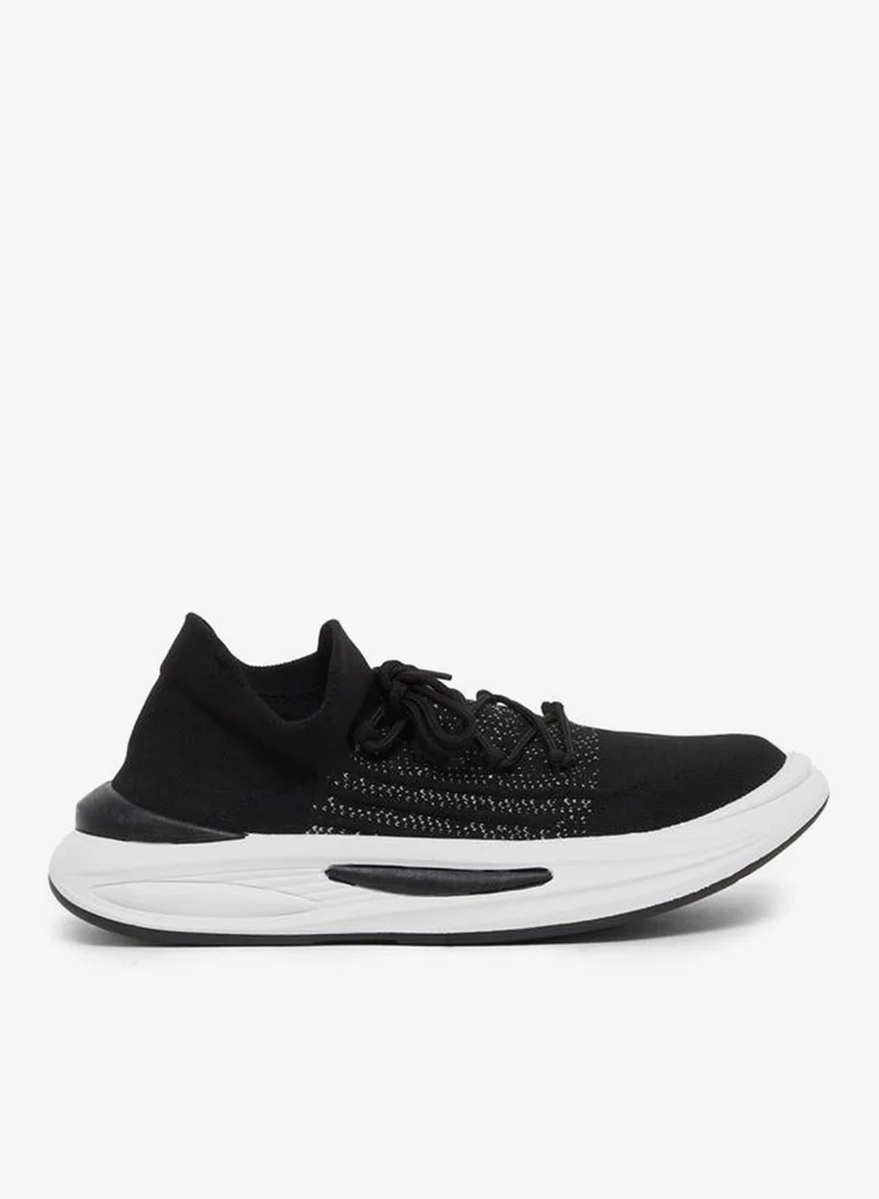 Styli Active Knitted Chunky Sole Lace Up Sneakers