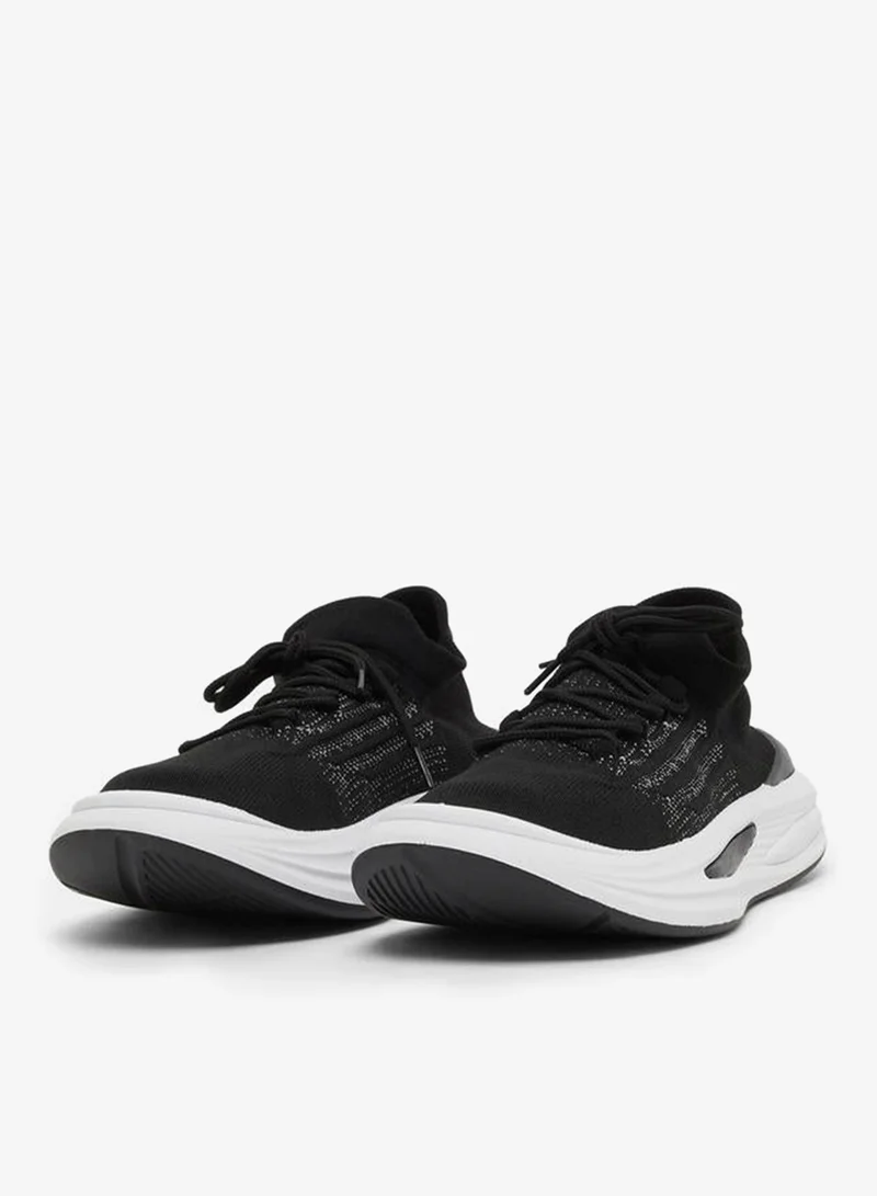 Styli Active Knitted Chunky Sole Lace Up Sneakers