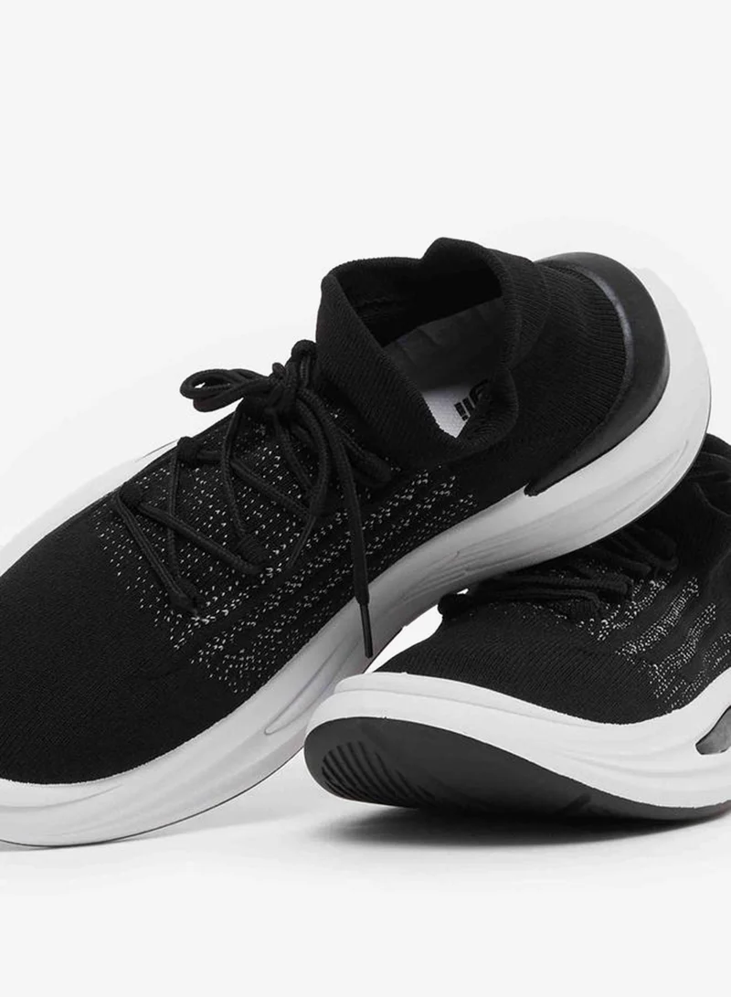 Styli  Knitted Chunky Sole Lace Up Sneakers for Men | Best Price UAE