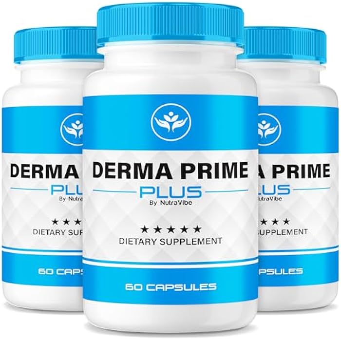 NutraRize (3 Pack) Derma Prime Plus Pills – Daily Clear Face & Skin Balancing Formula with a Clean, Natural Formula to Support Hydration, Smooth Texture & a Healthy, Radiant-Looking Skin (180 Capsules) - Image 1