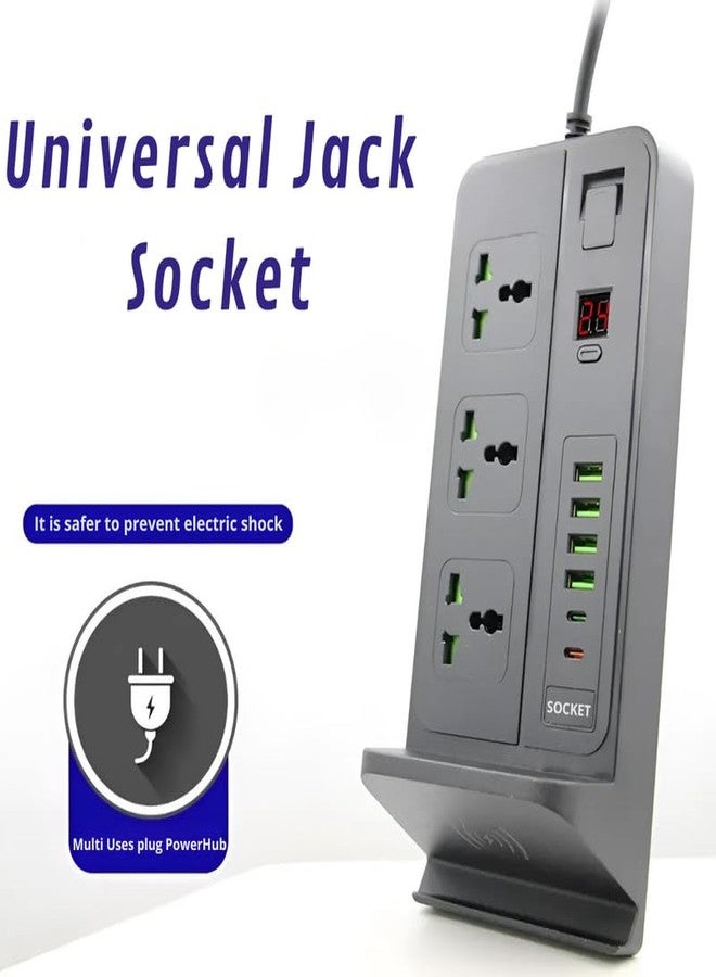 Drumstone 𝟏𝟓 𝐘𝐄𝐀𝐑𝐒 𝐖𝐀𝐑𝐑𝐀𝐍𝐓𝐘 Portable Universal Power Extension Board, Smart Charging and Superior Protection for Your Devices, Durable Power Strip with Advanced Anti-Fire Materials. - Image 2