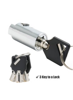 Excefore Vending Machine Lock and Key, 2 Pack Universal Security Soda Machine Lock with Tubular Keyway Fits Most T Handle Locks, Replacement for Coke Snack Candy Machine Lock  - Image 4