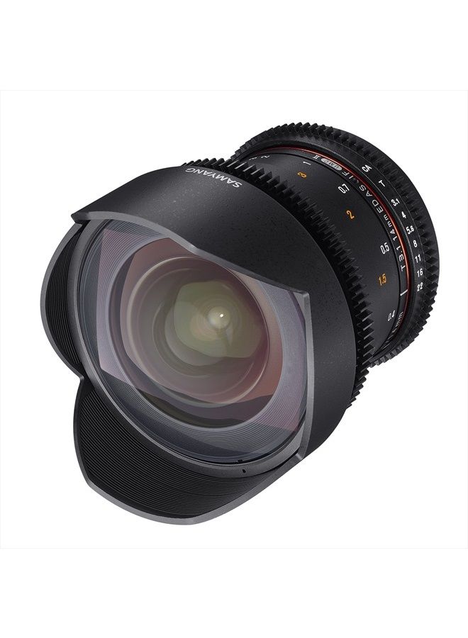 Samyang SYDS14M-N VDSLR II 14mm T3.1 Wide-Angle Cine Lens for Nikon (FX) Cameras - Image 5