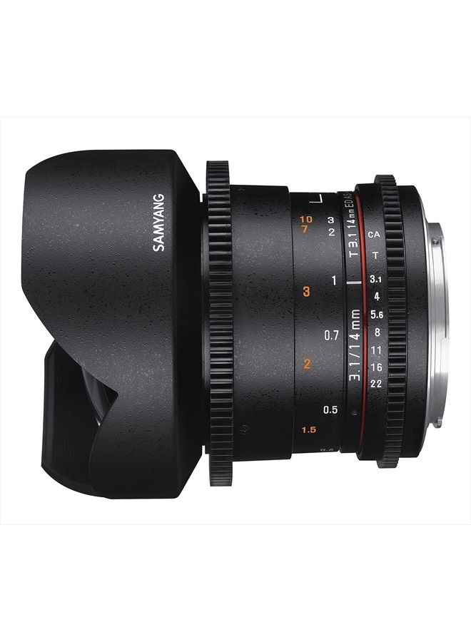 Samyang SYDS14M-N VDSLR II 14mm T3.1 Wide-Angle Cine Lens for Nikon (FX) Cameras - Image 3