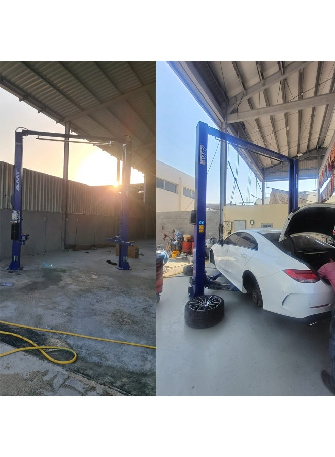 AMT رافعة سيارات 26U 4 طن 2 عمود 3 مراحل مع أرضية واضحة - Image 5