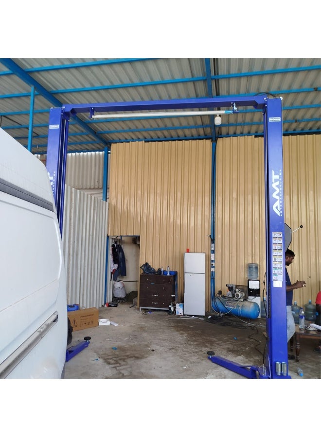 AMT رافعة سيارات 26U 4 طن 2 عمود 3 مراحل مع أرضية واضحة - Image 2