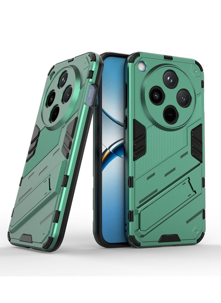 General Cover for Oppo Find X8 PRO 5G, [High Anti-Drop] Frame Bumper Soft Silicone Ultra Thin Case, with Hidden Kickstand Foldable Stand 