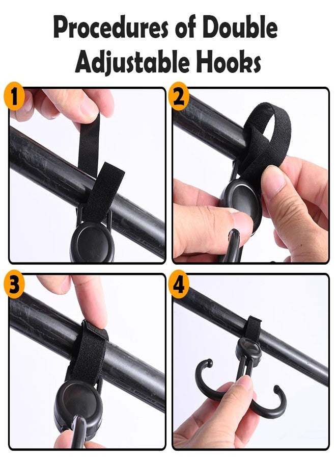 Abnaok Stroller Organizer Bag for Doona with 2PCS Double Stroller Hook, Infant Car Seat Stroller,Large Capacity Diaper Bag, Stroller Accessories Easy Access Zipper Design - Image 5