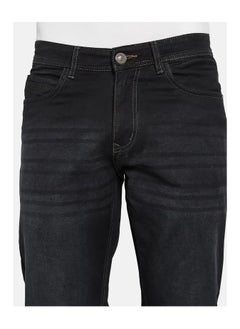OCTAVE Men's mid-rise ankle fit denim jeans,Black  - Image 5