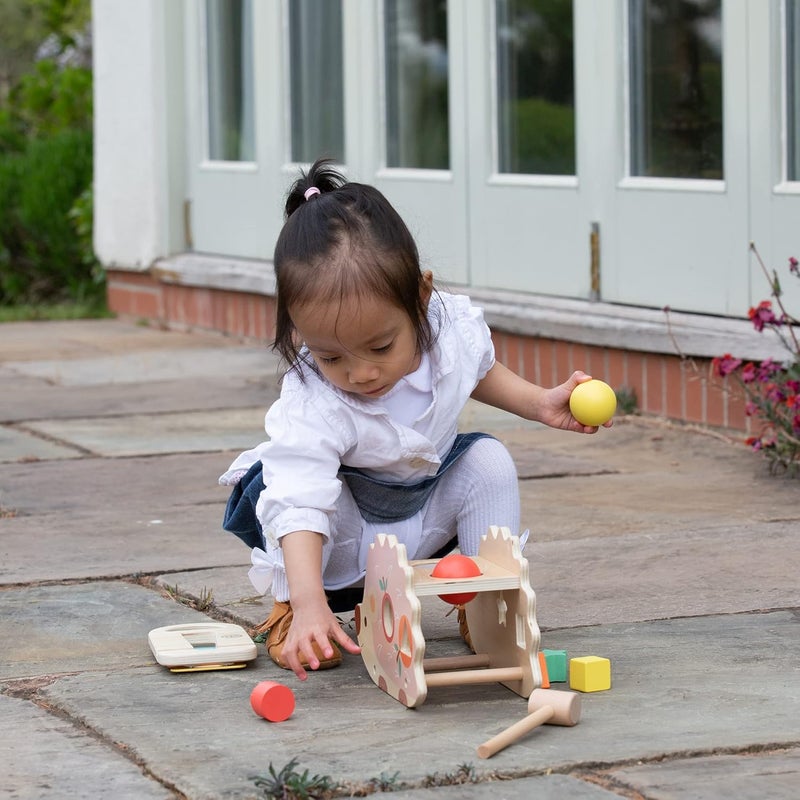 كلاسيك ورالد منضدة الطرق الكلاسيكية مع القنفذ، منضدة طرق لفرز الأشكال، ألعاب تناسق اليد والعين pen_spark - Image 4