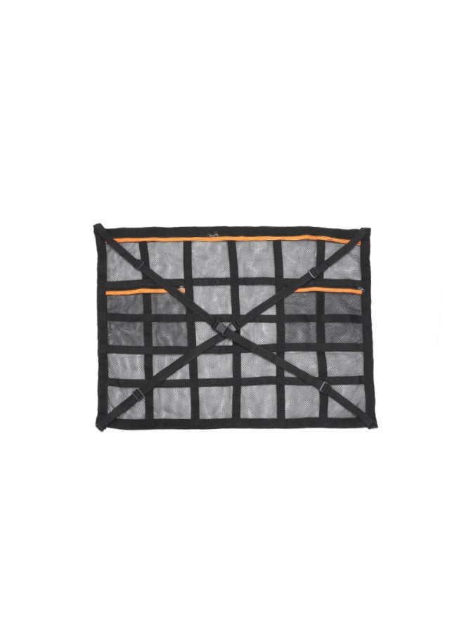 Double-layer Zipper Roof Storage Net Car Accessories Roof Luggage Net Hanging Car Storage Bag Storage Pouch