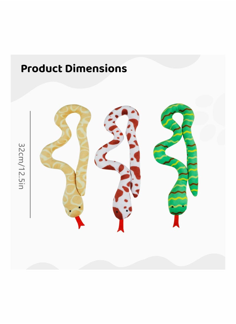 Y&D - 3 PCS Cat Catnip Toys Kitten Toy Kitty Plush Stuffed Snakes Cats Chew Pet Cute Nip Snake Best Interactive Gift Indoor Kittens Teething Stuff Play Kicker Treats Gifts - Image 1