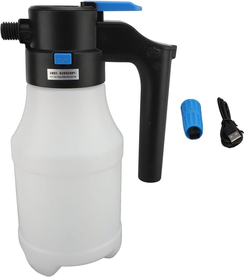 Electric Car Foam Sprayer 1.5L USB High Pressure Portable Snow Foam Cannon, 20 Minutes Runtime and 8 Bar Pressure - Image 1