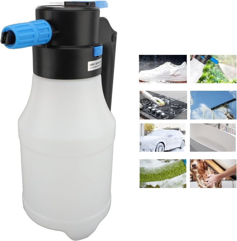 Electric Car Foam Sprayer 1.5L USB High Pressure Portable Snow Foam Cannon, 20 Minutes Runtime and 8 Bar Pressure - Image 3