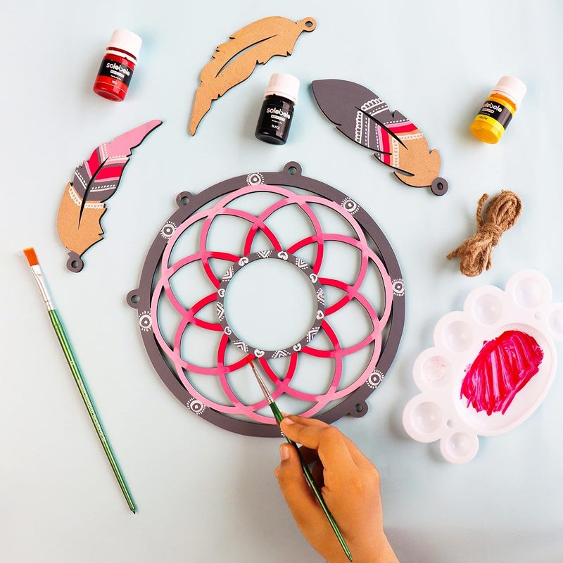 SOLOBOLO Mandala Art Dream Catcher Making Kit - Image 4