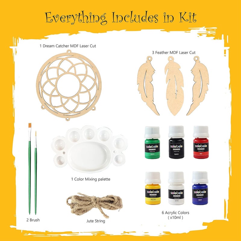 SOLOBOLO Mandala Art Dream Catcher Making Kit - Image 3