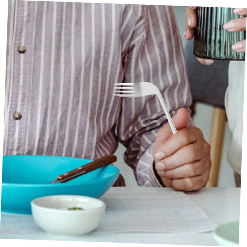 Adaptive Feeding Utensils Set 4 Piece Ergonomic Spoon Fork For Seniors Patients - Image 4