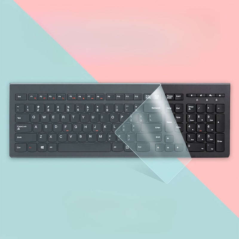 2 Pcs Half Transparent Desktop Keyboard Protector Cover Dustproof Easy To Clean Film For Flat Mechanical Keyboards - Image 3