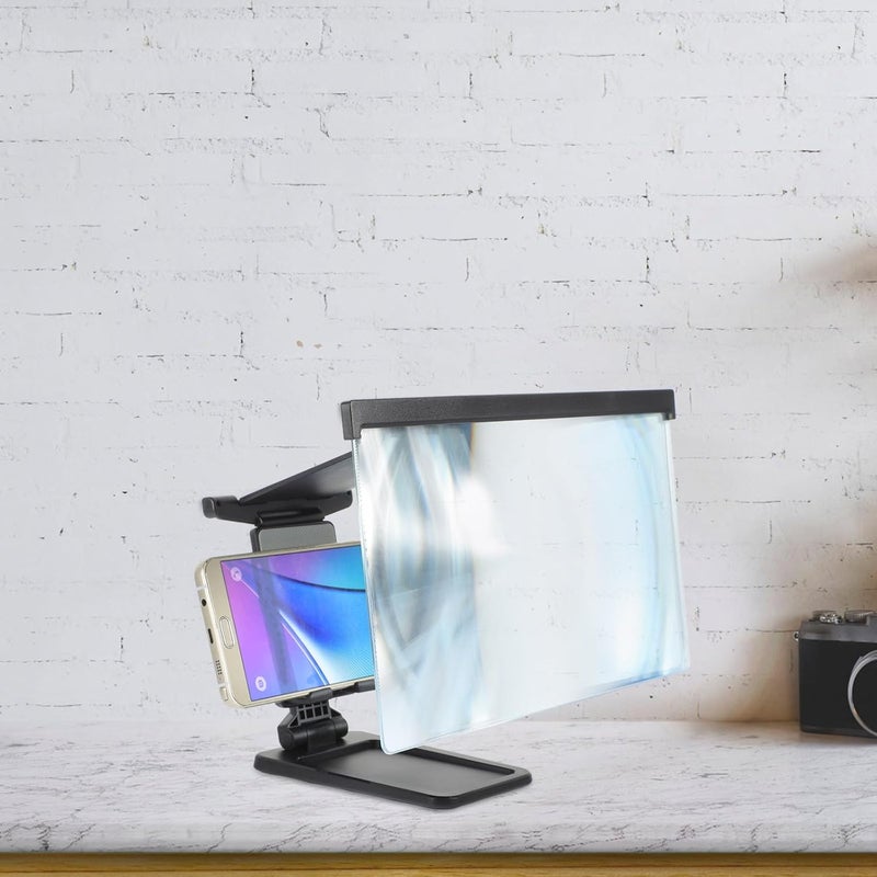 Phone Screen Amplifier with Anti-Blue Light, Portable Foldable Mobile Phone Screen Magnifier Stand for Video Watching and Gaming, Black - Image 5