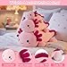 SQEQE Weighted Stuffed Animal Axolotl Soft Weighted Axolotl Plush Toy Cute Hugging Pillow Gift for Kids Adults Home Decoration Valentines Gifts Birthday Present 98 Inch 08 Lb - Image 4