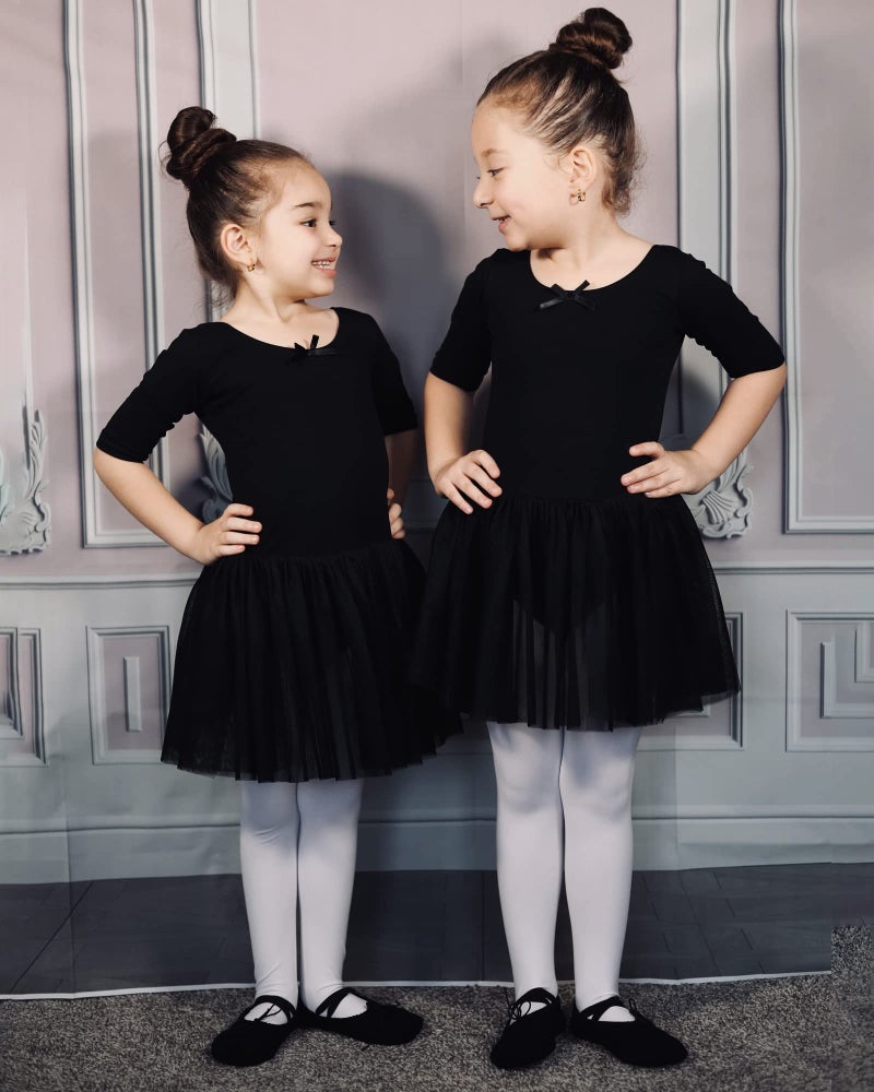 Stelle أحذية باليه قماشية للبنات - أحذية باليه (للرضع/الصغار/الكبار/النساء) (5MB، أسود) - Image 5