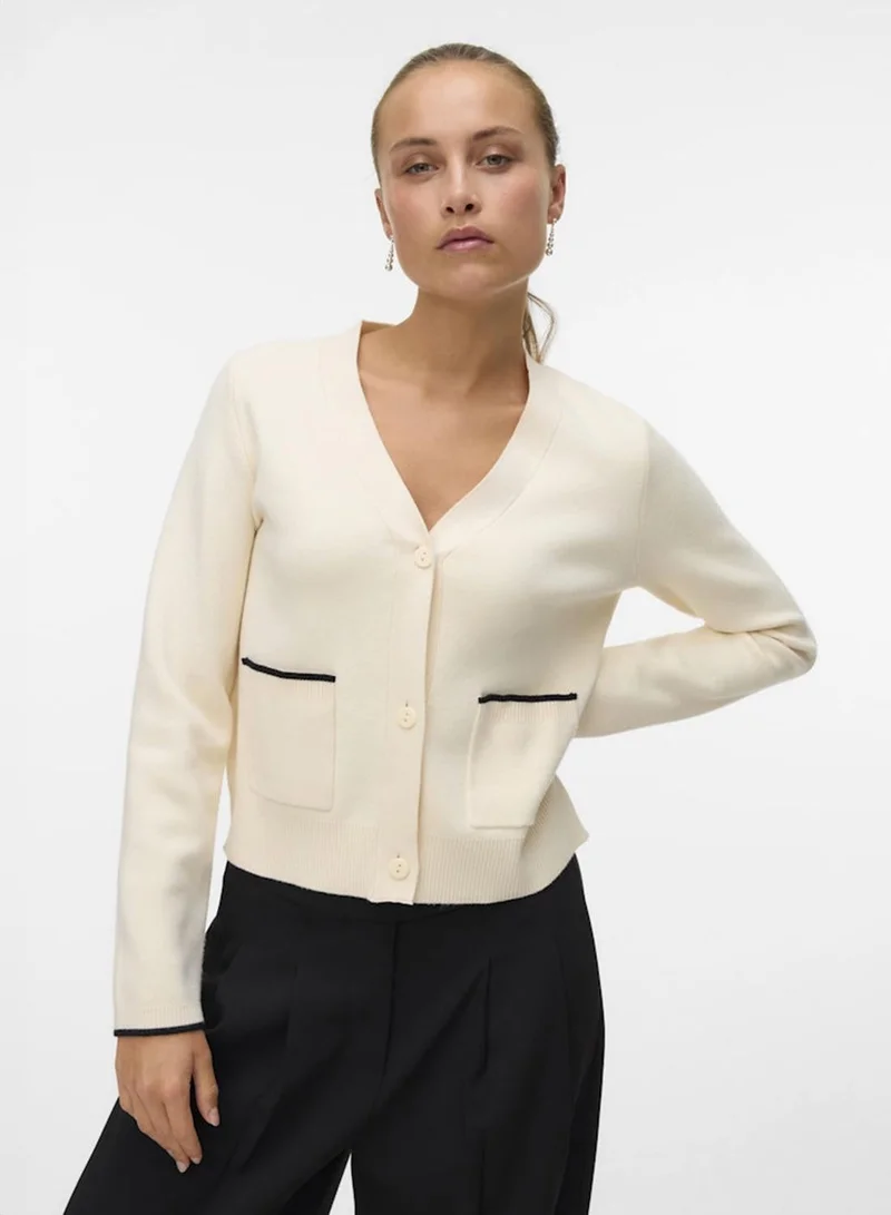 فيرو مودا Contrast Knit Cardigan