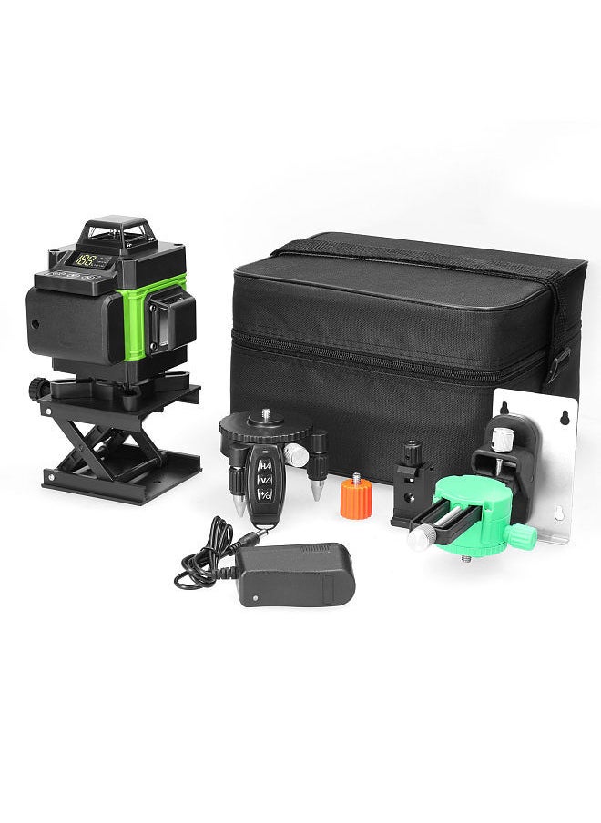 Lepmerk - Multifunctional 4D 16 Lines Laser Level 3° Self-leveling Machine USB Rechargeable Lithium Battery Leveling Tool with 1.2M 3-Heights Adjustable Alloy Extension Bar Tripod Stand - Image 1