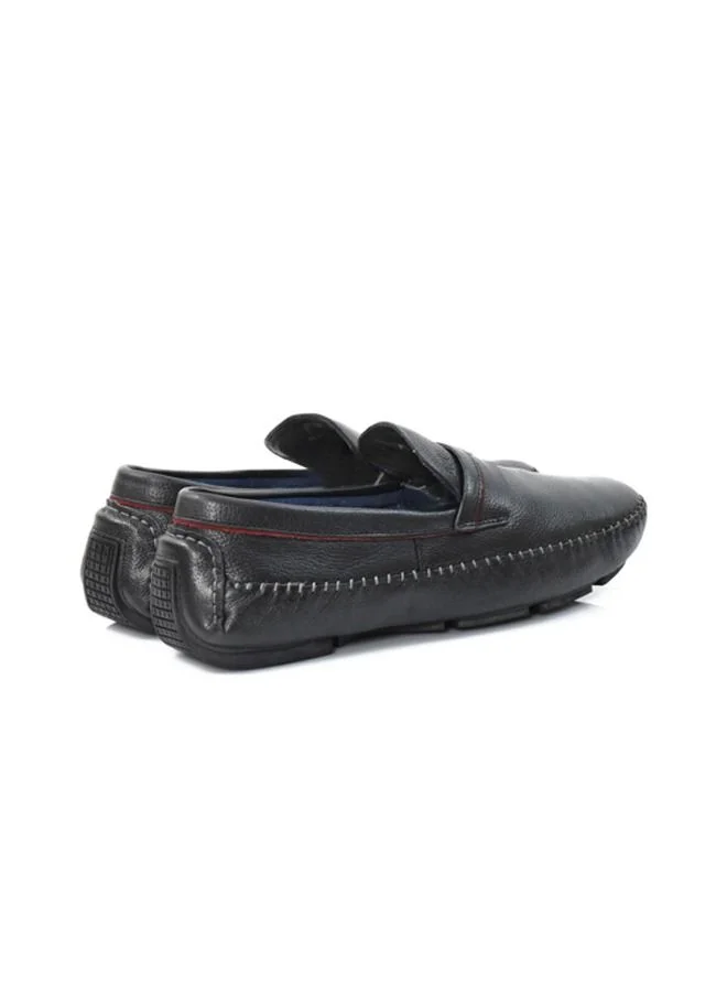 ATTILIO Men's ALDOS 4 Loafer Moccasins Driving Comfort Black Leather Office Formal Occasion Party Casual Wear Premium Shoes