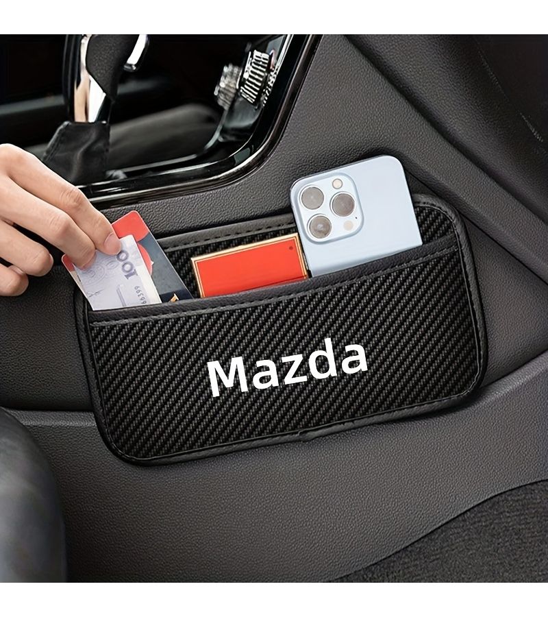 Mazda Car Organizer Storage Bag Waterproof PU Leather Dashboard Tray Multifunctional Holder 1pc - Image 1