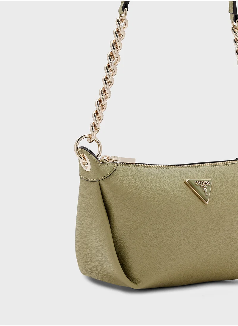 GUESS Meridian Top Zip Hobo Bag