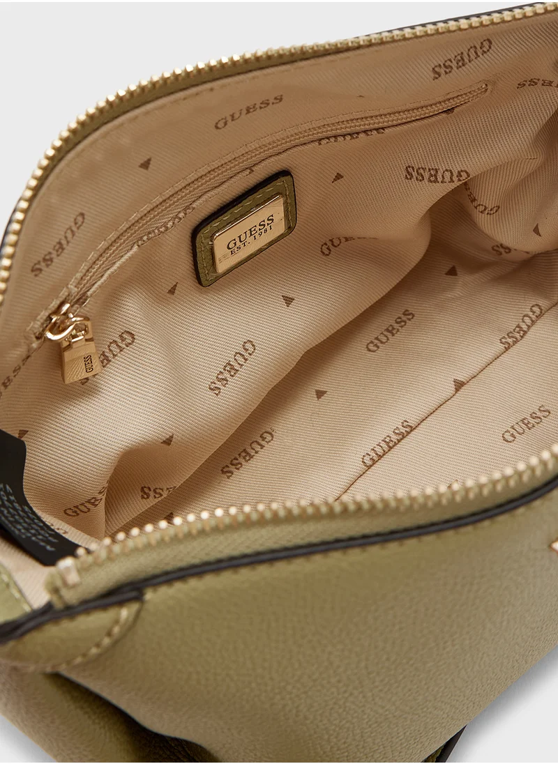 GUESS Meridian Top Zip Hobo Bag