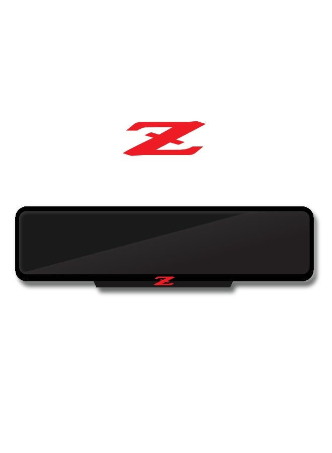DXBSTAMPS Custom Z Logo Number Plate Frame - Stylish Black Finish - Available in 3 Sizes - Easy Fixing - Signature Look for Nissan Z Owners - Image 1