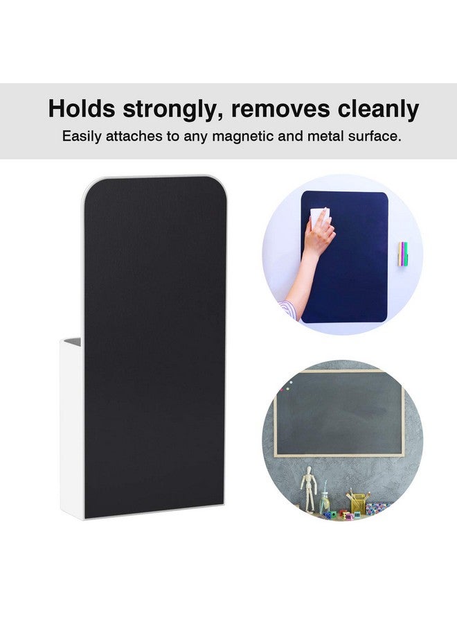 MoKo Magnetic Dry Erase Marker Holder, [4 Pack] Pen/Pencil/Magnets/Dry Erase Marker Storage Organizer For Home Refrigerator, Office Glass Whiteboard, Locker And Other Magnetic Surfaces - White - Image 4